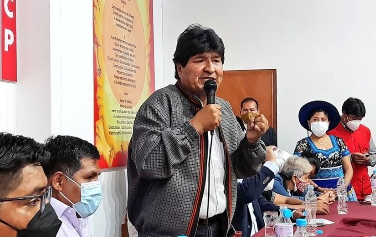 Portada: Evo Morales respaldó regímenes de Cuba y Venezuela en evento de Perú Libre