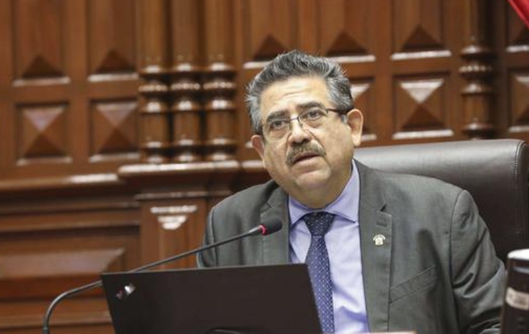 Manuel Merino solicita pensión vitalicia como expresidente