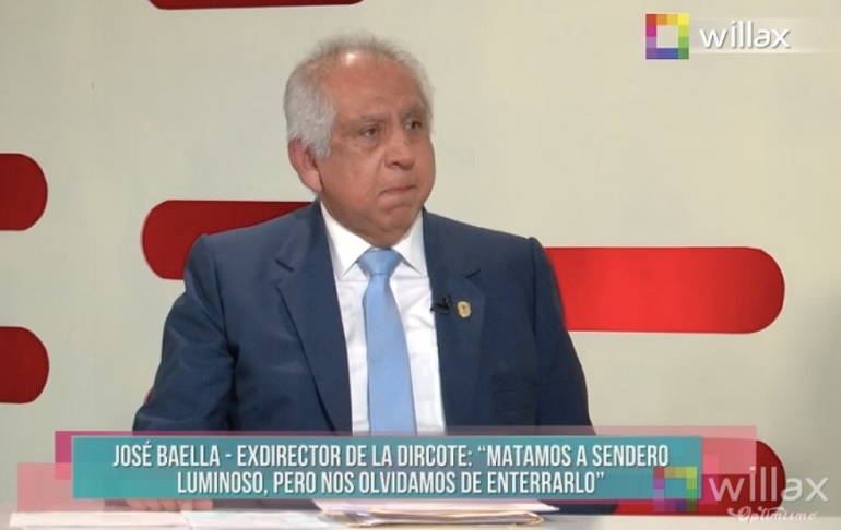General PNP (r) José Baella a Pedro Castillo: "Piense en los peruanos que luchamos contra el terrorismo y respete a las víctimas"