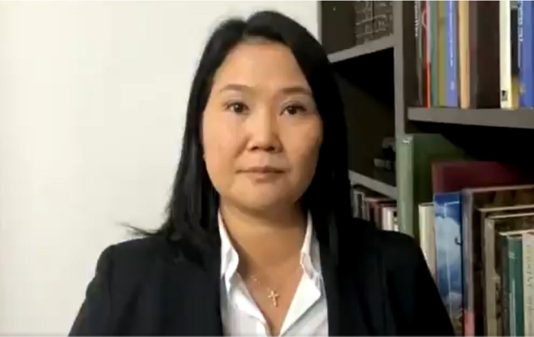 Portada: Keiko Fujimori: "Estamos frente a una nueva variable del terror: El pro terrorismo del Gobierno"