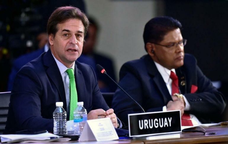Portada: Presidente de Uruguay, Luis Lacalle Pou, criticó a Nicaragua, Cuba y Venezuela por “no respetar los derechos humanos”