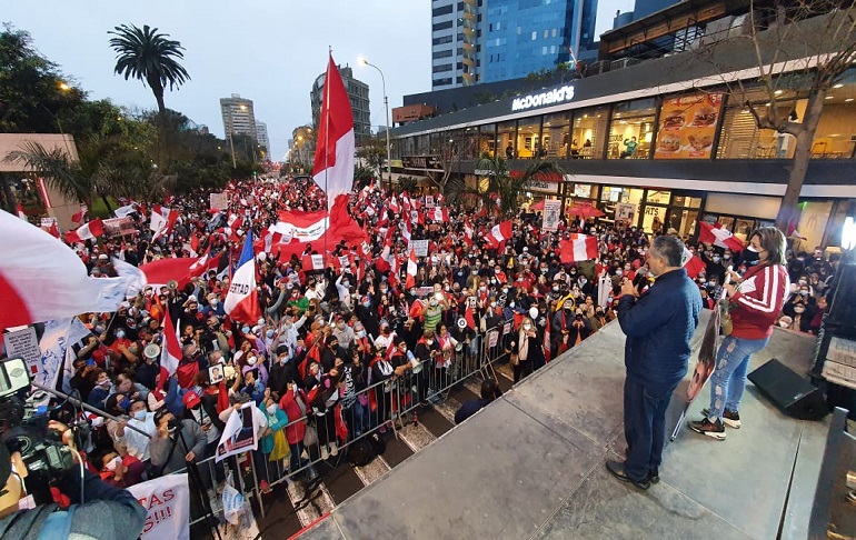 Portada: Miraflores: Este domingo se realizó la gran marcha contra el terrorismo