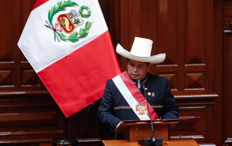 Pedro Castillo brindará este lunes a las 8 y 30 p.m. un Mensaje a la Nación