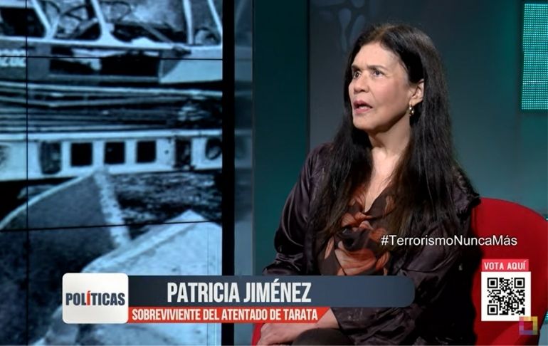 Portada: Patricia Jiménez, sobreviviente del atentado en Tarata: "El terrorismo acarrea dolor y miseria a todo el país"