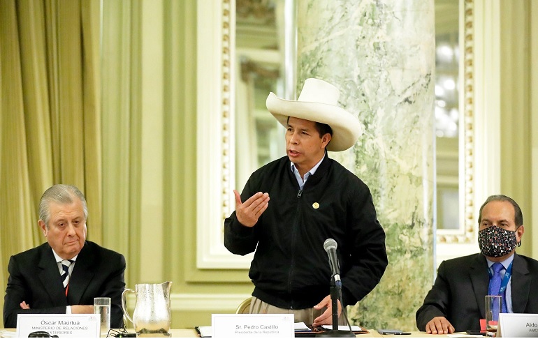 Pedro Castillo participará este martes en el debate de la Asamblea General de la ONU