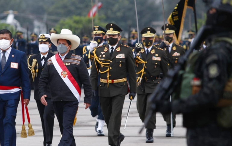 Pedro Castillo preside hoy ceremonia por el Día de las Fuerzas Armadas