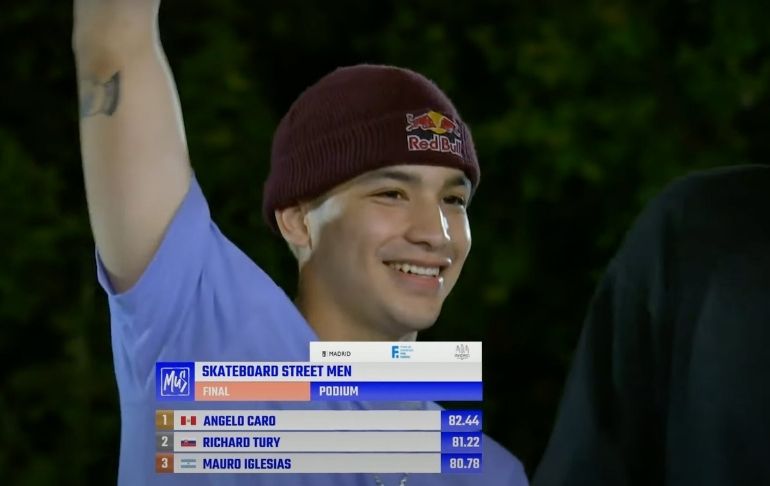 Portada: ¡Orgullo peruano! Ángelo Caro se convirtió en campeón del torneo de skate del Madrid Urban Sports | VIDEO