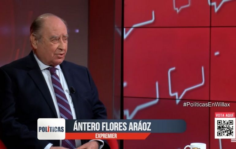 Ántero Flores Aráoz sobre denuncia en su contra: "La fiscal de la Nación ha sido muy selectiva en la investigación" | VIDEO