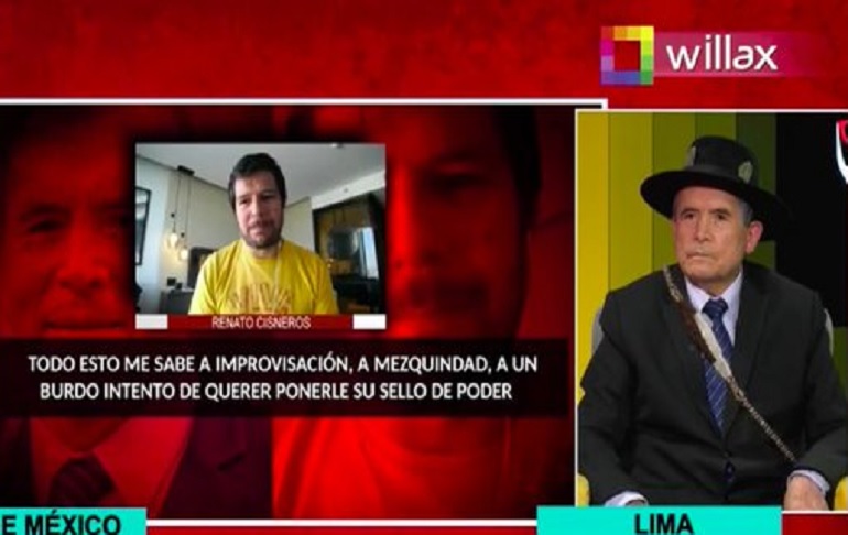 Ciro Gálvez: "Pedro Castillo debe declarar en reorganización total el Ministerio de Cultura"