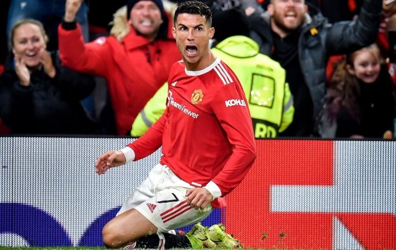 Champions League: Manchester United remontó el partido con gol de Cristiano Ronaldo y derrotó al Atalanta (3-2)