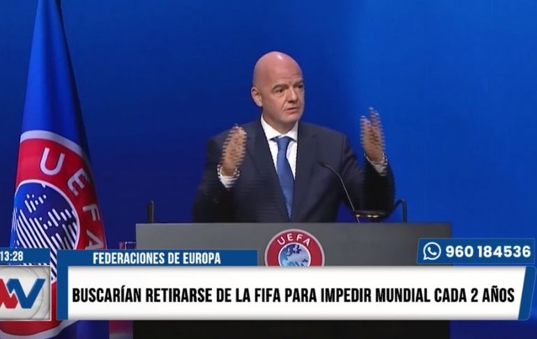 Portada: Federaciones de Europa buscarían retirarse de la FIFA para impedir mundial cada dos años