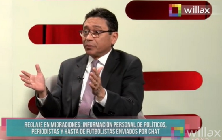 Portada: Humberto Abanto sobre reglaje en Migraciones: Los involucrados tienen que poner de inmediato un habeas corpus