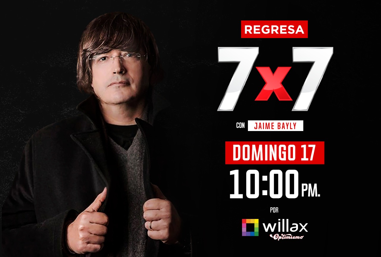 Jaime Bayly regresa a la televisión peruana este domingo 17 de octubre a las 10 p.m. con el 7x7