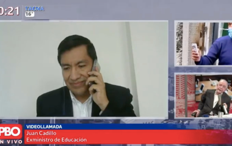 Portada: Juan Cadillo: "Carlos Gallardo es una persona muy sensata y correcta y puede hacer un gran trabajo en el Minedu"