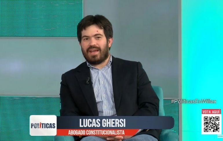 Portada: Lucas Ghersi: "Cualquier intento por hacer un referéndum, sin pasar por el Congreso, es un golpe de Estado" | VIDEO