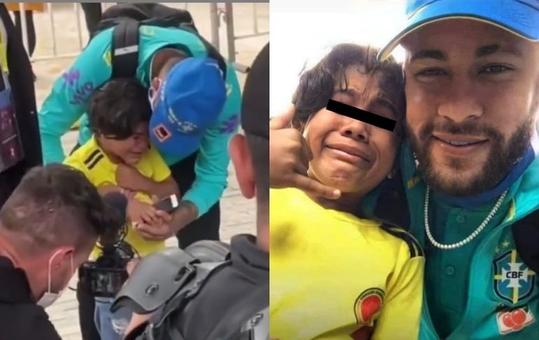 Portada: ¡Para aplaudir! Mira el emotivo gesto de Neymar con un hincha colombiano | VIDEO