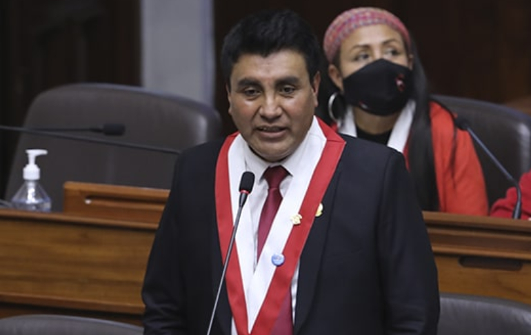 Portada: Congresista Óscar Zea (Perú Libre) pide a las fuerzas políticas que le otorguen el voto de confianza al Gabinete
