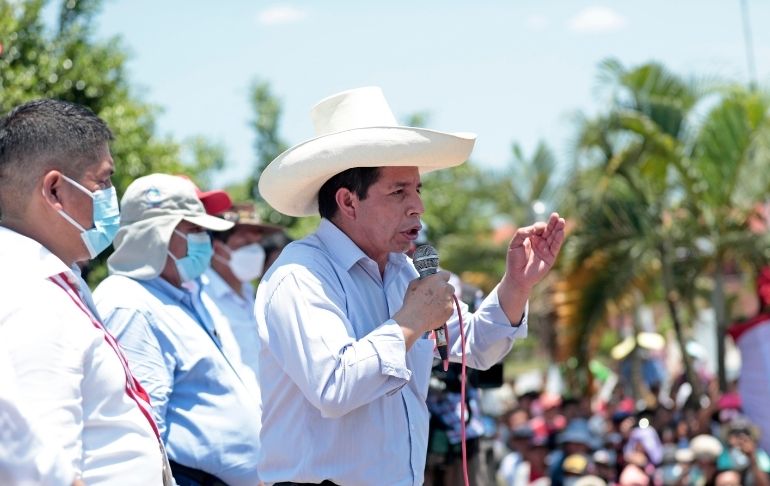 Pedro Castillo: "No nos vamos a vender por mezquindades, acá no hay que métete al centro o a la derecha"