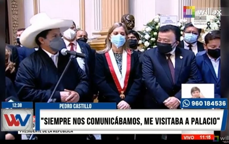 Portada: Pedro Castillo pide al Congreso "estar más unidos" tras fallecimiento del legislador Fernando Herrera