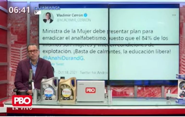 Portada: Phillip Butters: "Desafío a Cerrón y Anahí Durand a que le hagan una prueba de comprensión de lectura a Castillo"