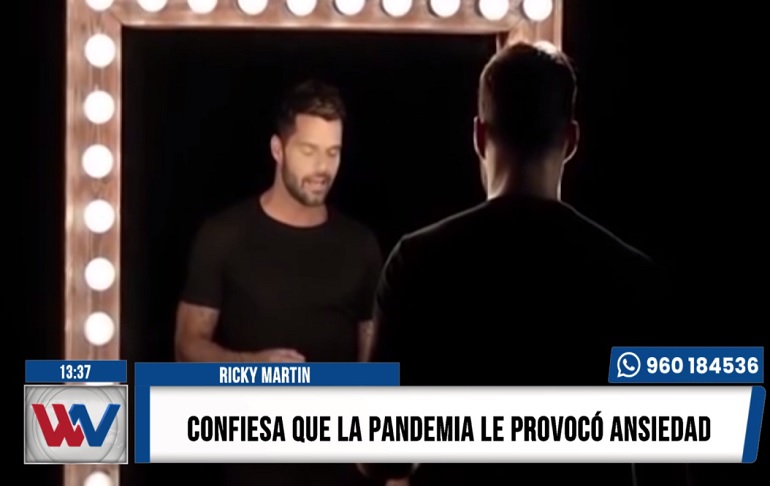 Ricky Martin tras aislamiento por el COVID-19: “La pandemia me ha provocado ansiedad”