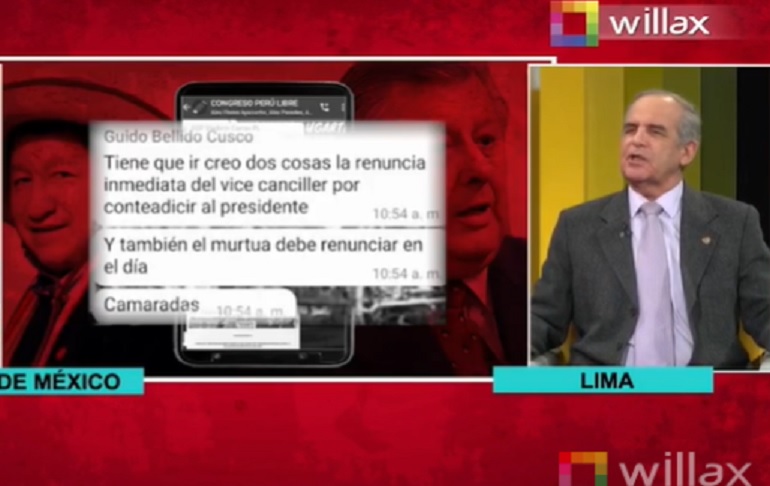 Roberto Chiabra sobre Pedro Castillo: "¿En qué momento se va a dar cuenta que dejó ser un dirigente sindical quejoso?"