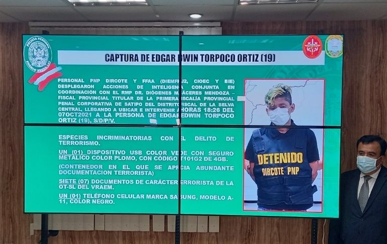 Policía capturó a terrorista de Sendero Luminoso con información para asesinar a periodistas y colaboradores eficaces