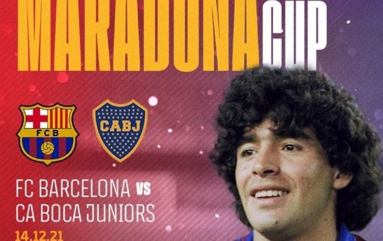 Barcelona y Boca Juniors jugarán un partido en homenaje a Maradona