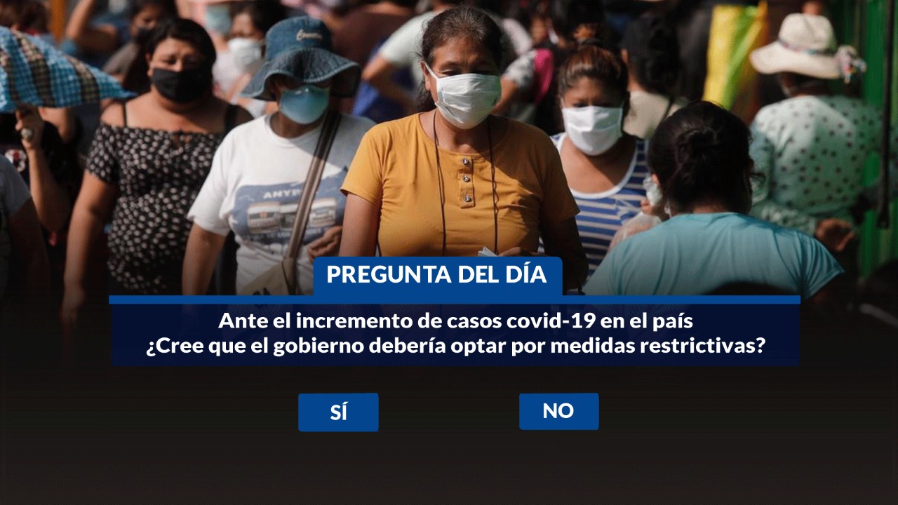 Portada: Encuesta Willax: Ante el incremento de casos covid-19 en el país, ¿cree que el gobierno debería optar por medidas restrictivas?