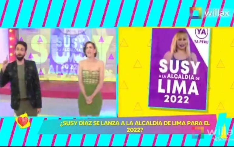 Portada: ¿Susy Díaz se lanza a la alcaldía de Lima para el 2022?