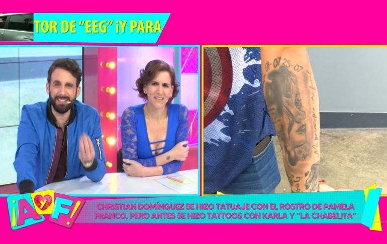 Rodrigo González sobre tatuaje de Christian con rostro de Pamela: “¿Quién le ha hecho ese mamarracho?”