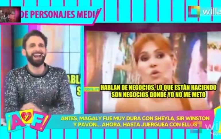 Rodrigo sobre negocios del esposo de Magaly con Sir Winston: "Tú que eres tan decente que tu marido va a trabajar con él"