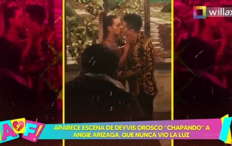 Portada: Revelan imágenes de Deyvis Orosco besando a Angie Arizaga