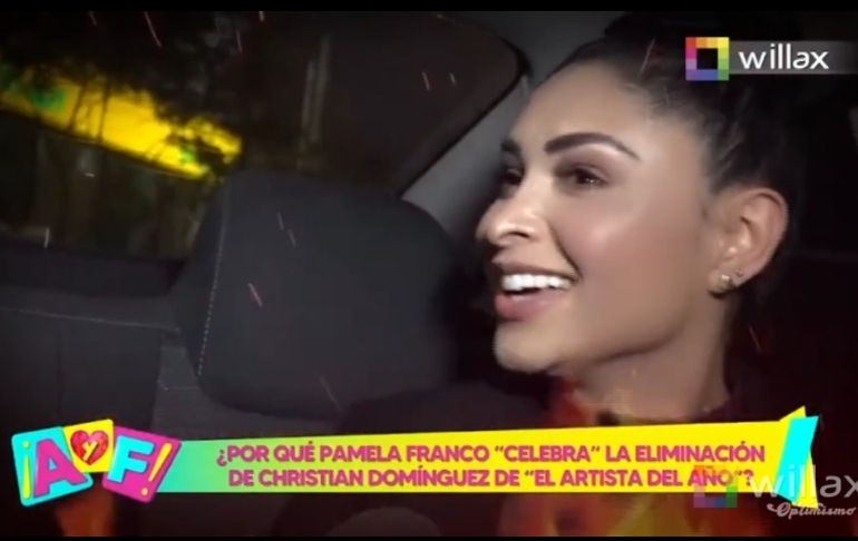 Pamela Franco sobre la salida de Christian Domínguez de reality: “No quería que esté ahí”