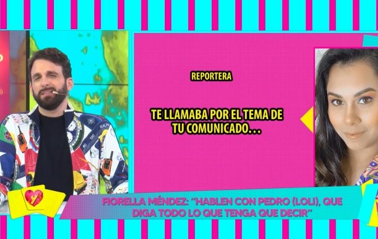 Rodrigo a Fiorella Méndez: “Ojalá no te cambies el nombre a Cindy, la sin dignidad”