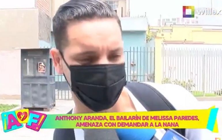 Anthony Aranda amenaza con demandar a la nana de la hija de Melissa Paredes
