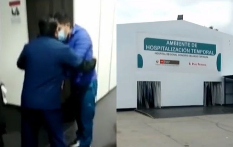 Arequipa: captan a médicos ebrios en carpas para pacientes COVID-19