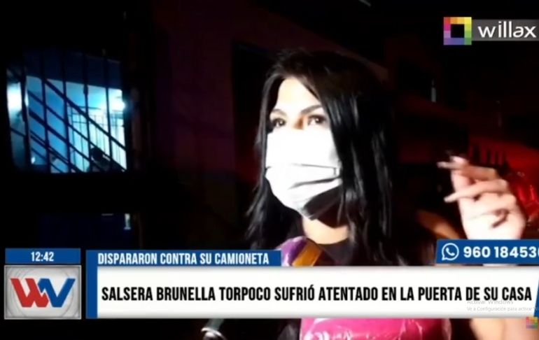 Salsera Brunella Torpoco sufrió atentado en la puerta de su casa