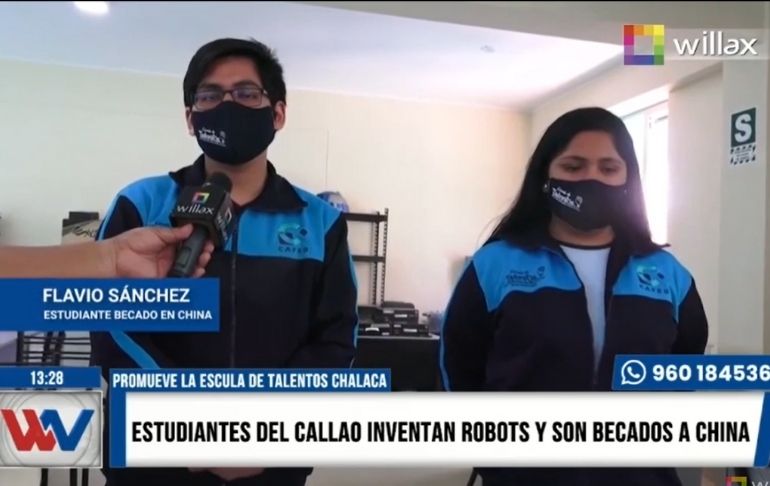 Callao: alumnos crean robot anticovid que desinfecta con luz ultravioleta