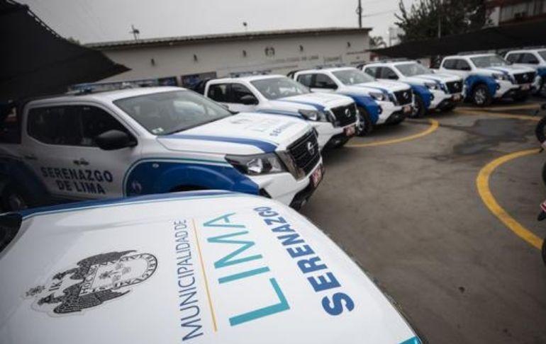 Cercado de Lima: Refuerzan patrullaje del Serenazgo con 9 camionetas y 14 motos