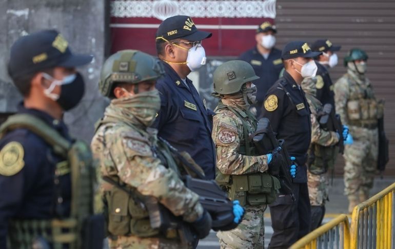 Autorizan intervención de las Fuerzas Armadas en apoyo de la Policía en Lima y Callao