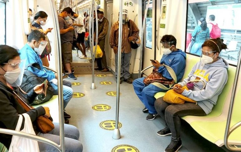 Ministro de Salud aclara que uso de protector facial tampoco es obligatorio en la Línea 1 del Metro de Lima