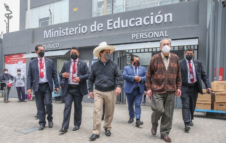 Minedu: Pedro Castillo fue registrado como dirigente del Fenate por una migración del sistema