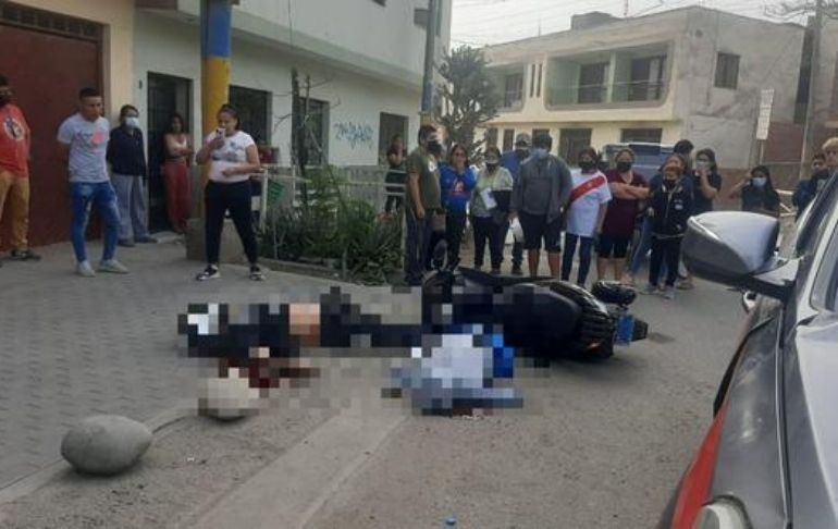 San Juan de Lurigancho: sicarios interceptan y matan a balazos a padre e hijo