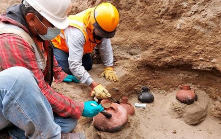 SMP: encuentran tumba funeraria de más de 600 años mientras realizaban trabajos de conexión