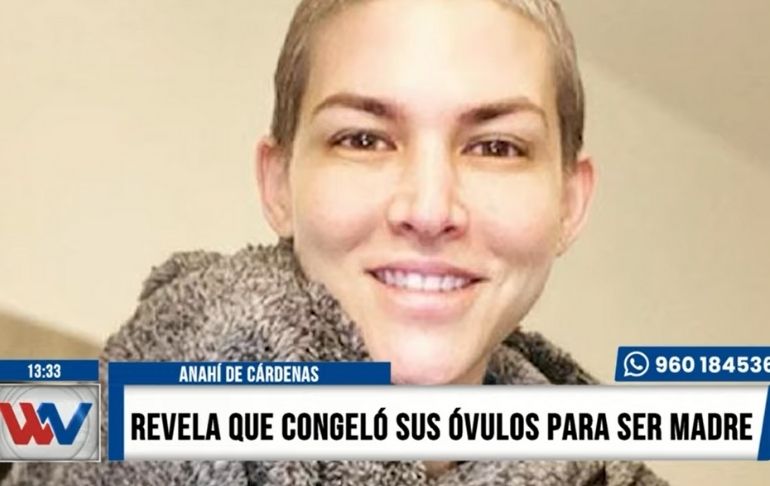 Portada: Anahí de Cárdenas revela que congeló sus óvulos para ser madre: "Más adelante lo intentaré por mí misma"