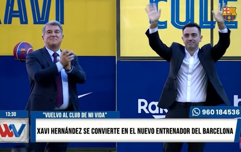 Portada: Xavi Hernández se convirtió en el nuevo entrenador del Barcelona hasta el 2024 [VIDEO]