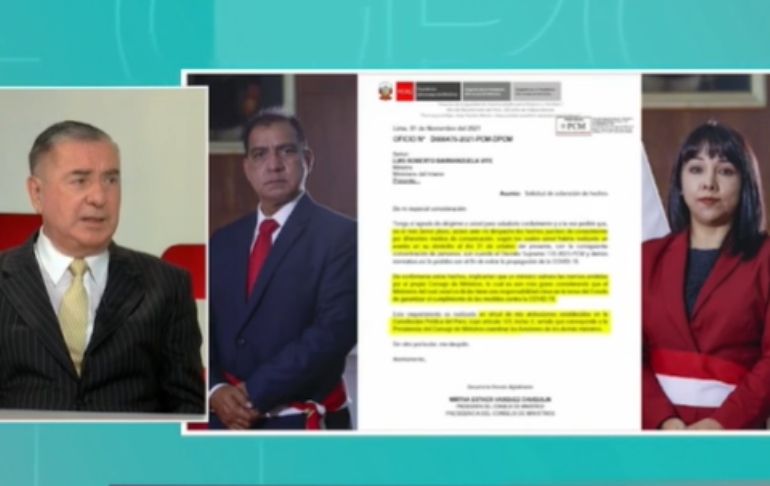 Portada: Óscar Valdés: El Congreso no le debería dar el voto de confianza al Gabinete Mirtha Vásquez