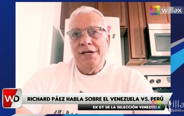 Portada: Richard Páez, exentrenador de Venezuela: La sociedad de Cueva y Lapadula es letal para los rivales