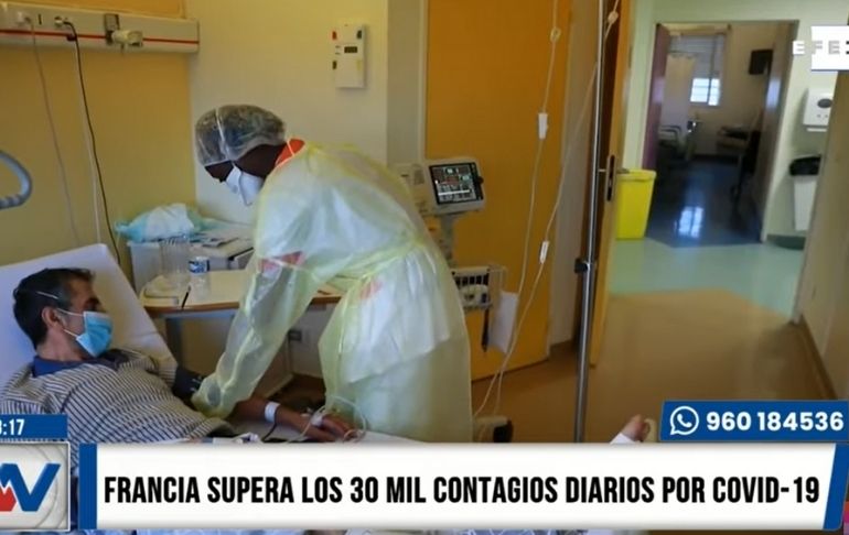 Francia supera los 30 mil contagios diarios de coronavirus por vez primera desde agosto pasado [VIDEO]